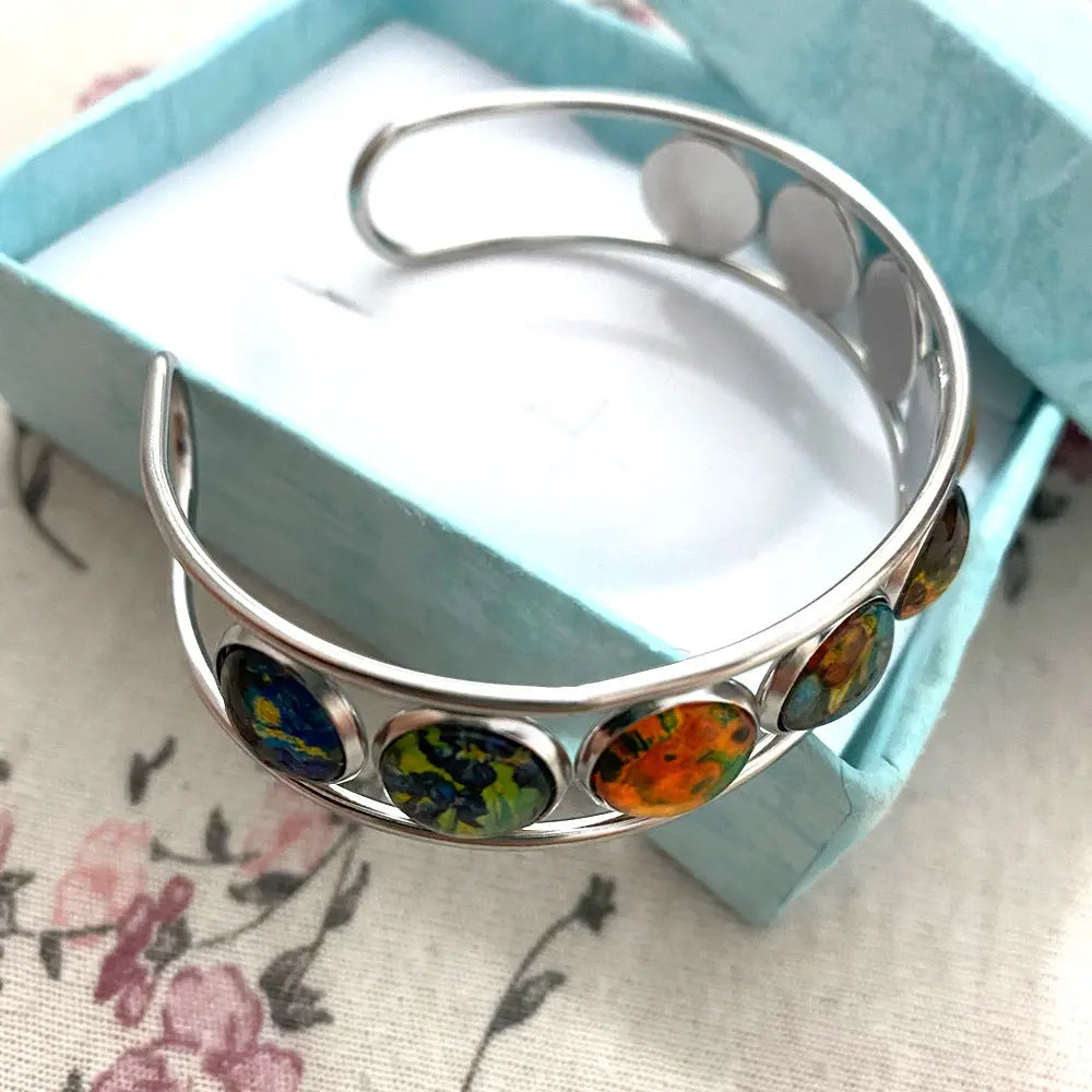 Van Gogh Starry Night Cuff Bracelet Handmade Ornament ODMPOD