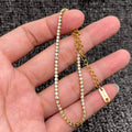 Sparkling Inlay CZ 18K Golden S.Steel Chain Bracelet - FGS Mio Queena