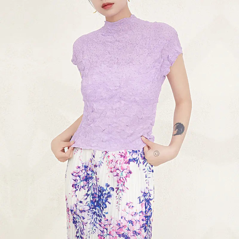 Women's High-grade Peplum Top Bottoming Shirt ODMPOD