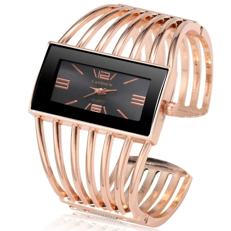 CANSNOW Womens Watch Luxury Fashion Rose Gold Bangle Bracelet Watch Women Dress Clock Female Lady Saati Girls Wristwatch Relojes ODMPOD