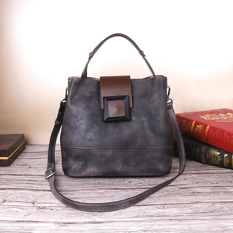 Function Pack Chinese Style Manual Retro Women Bag Leather Women Eternal Bloom Co
