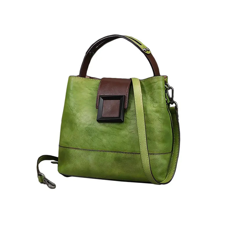 Function Pack Chinese Style Manual Retro Women Bag Leather Women Eternal Bloom Co