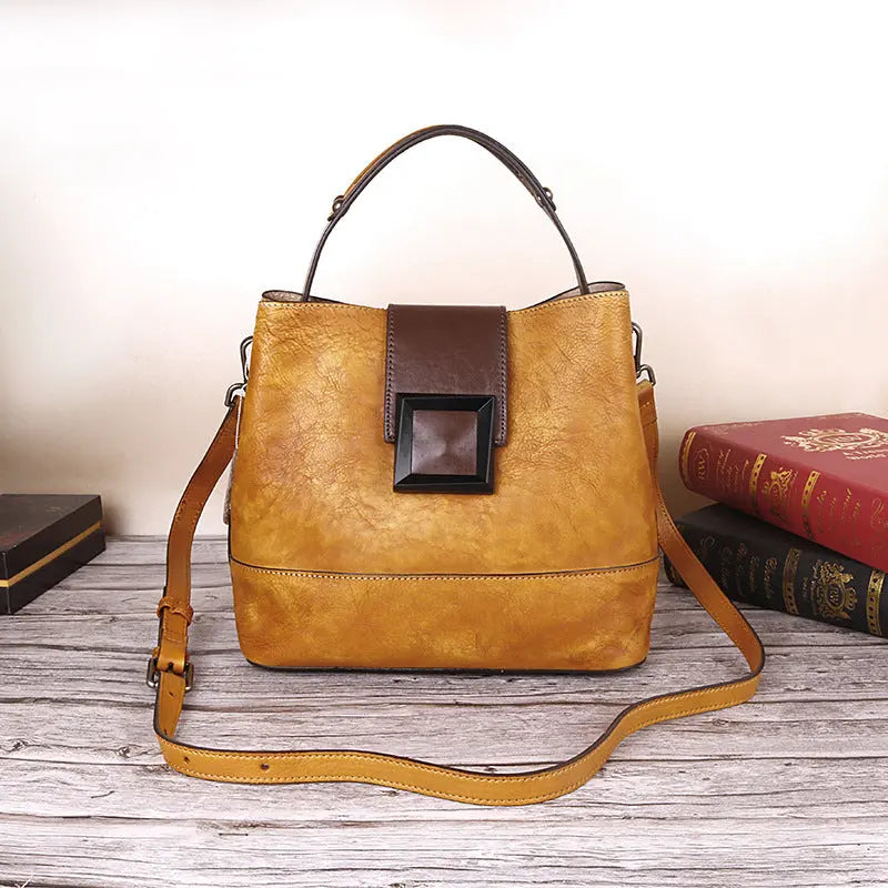 Function Pack Chinese Style Manual Retro Women Bag Leather Women Eternal Bloom Co