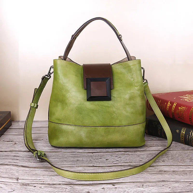 Function Pack Chinese Style Manual Retro Women Bag Leather Women Eternal Bloom Co