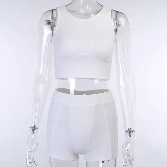 Paneled tank top shorts ODMPOD