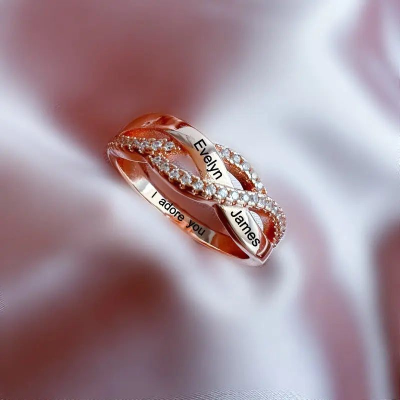 Creative Design Sense Of Personalized Woven Ring Eternal Bloom Co