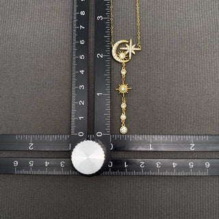 Sun Star 18K Gold Plated Stainless Steel Necklace - FGS/MS