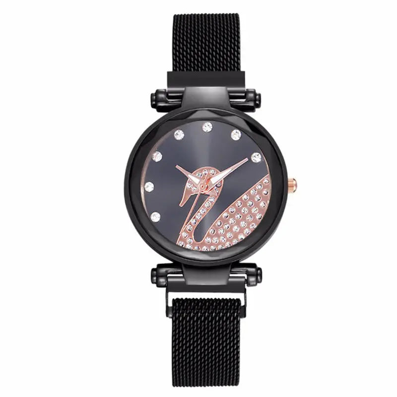 Starry Sky Womens Watch Lazy Little Swan Ladies Timepiece Eternal Bloom Co