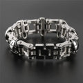 Chain Linked Skull Cuff Bracelet ODMPOD