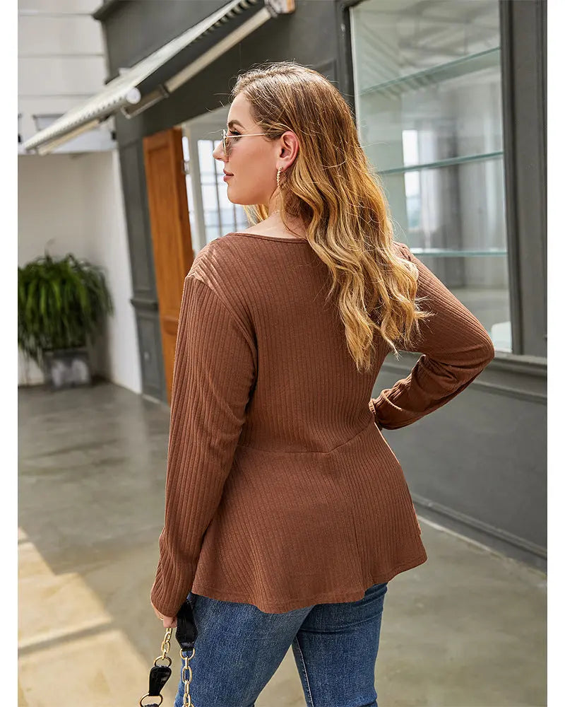 Pullover knit zip top ODMPOD