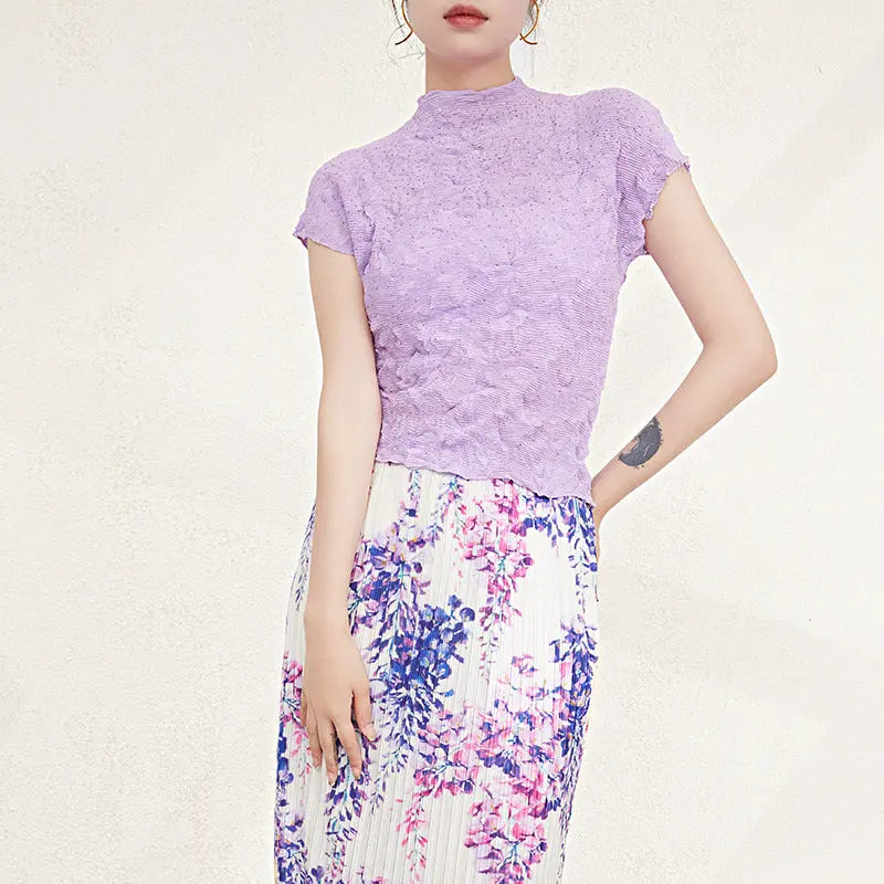 Women's High-grade Peplum Top Bottoming Shirt ODMPOD