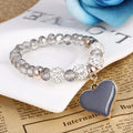 Crystal Butterful Bracelet & Bangle Elastic Heart Bracelets ODMPOD