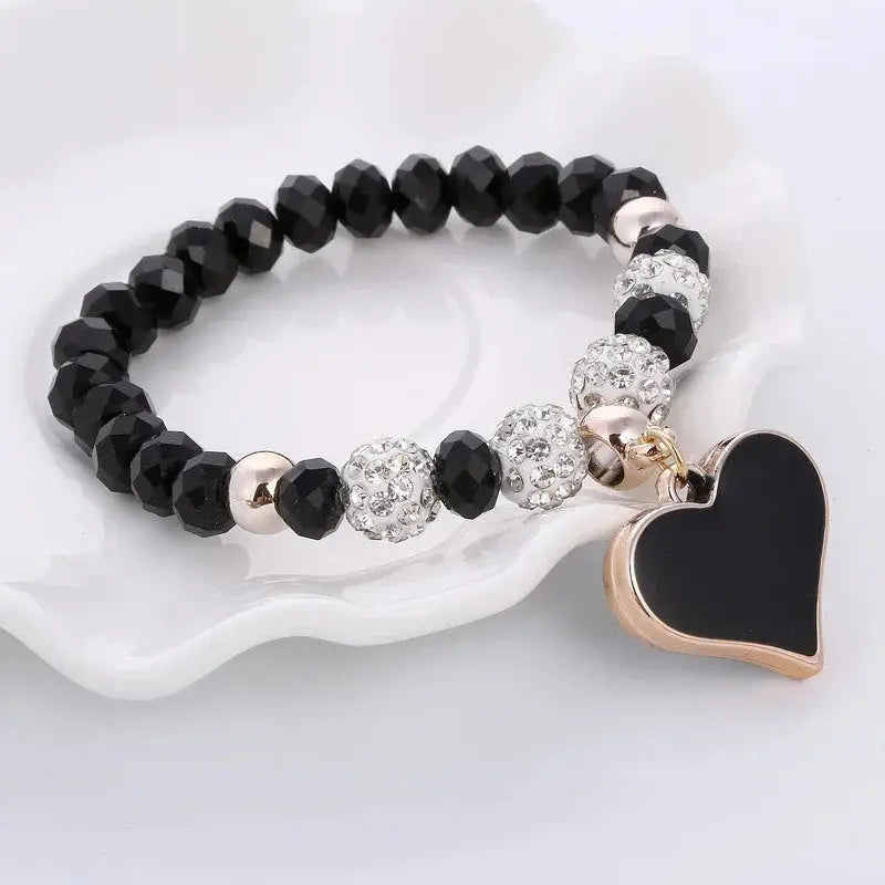Crystal Butterful Bracelet & Bangle Elastic Heart Bracelets ODMPOD
