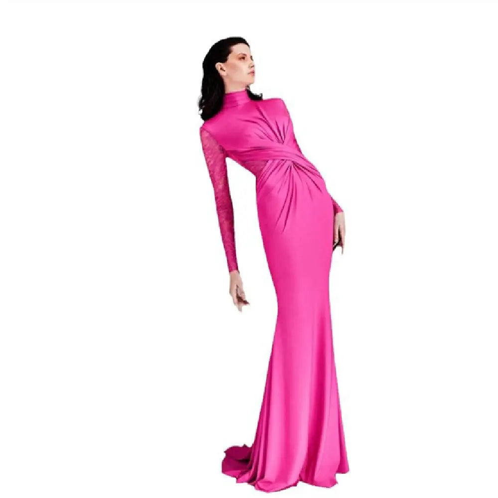 Vintage Lace Pleated Waist Tight Dress Eternal Bloom Co