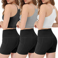 3 Pack Women Crop Basic Tank Top Ribbed Knit Sleeveless Round Neck 9 Color Machine Wash Summer Crop S To XL ODMPOD