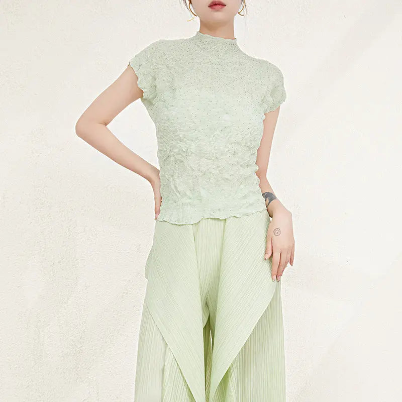 Women's High-grade Peplum Top Bottoming Shirt ODMPOD
