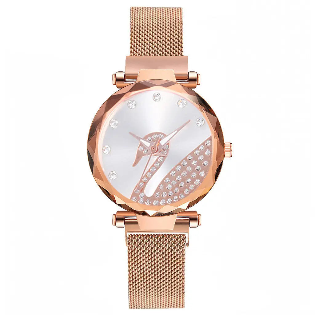 Starry Sky Womens Watch Lazy Little Swan Ladies Timepiece Eternal Bloom Co