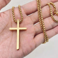 Glossy Cross Stainless Steel Pendant Necklace - MJ/MNP Mio Queena