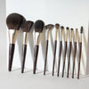 High-quality Makeup Brushes With Wooden Handles, Premium Natural 10pcs Makeup Brushes. Eternal Bloom Co