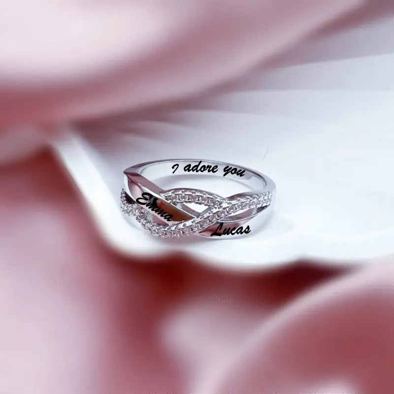 Creative Design Sense Of Personalized Woven Ring Eternal Bloom Co