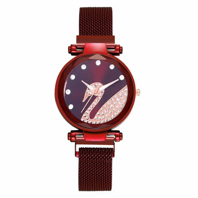 Starry Sky Womens Watch Lazy Little Swan Ladies Timepiece Eternal Bloom Co
