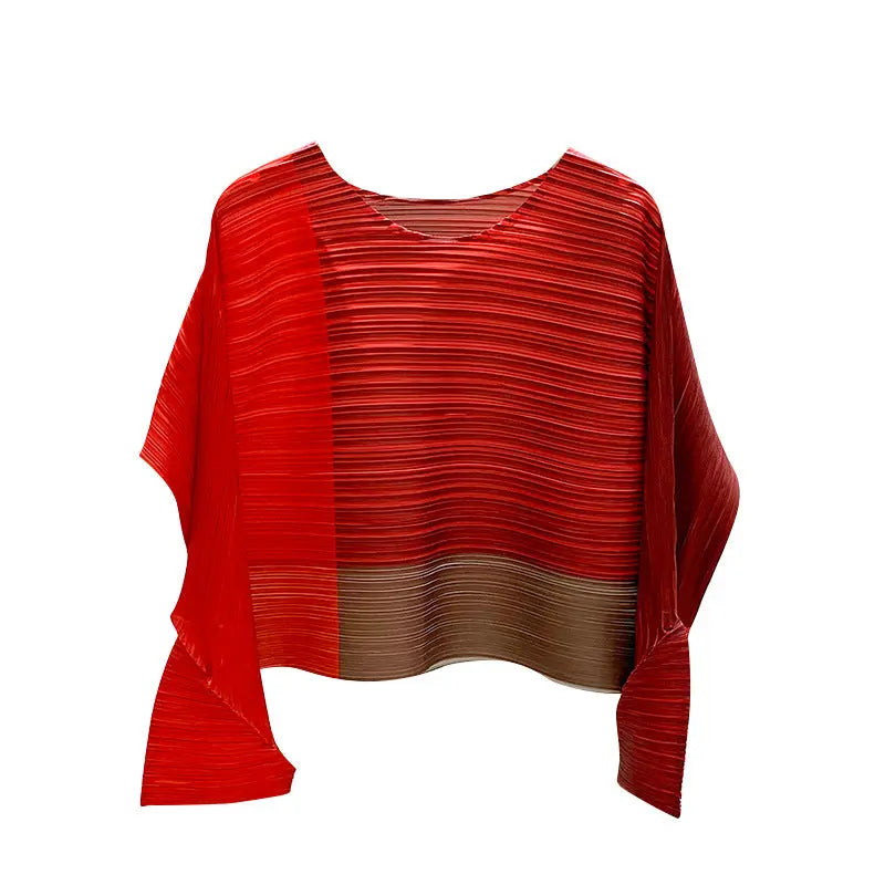 White Pigeon Peplum Top Pressing Shirt Short T-shirt Color Matching Western Style Slimming ODMPOD