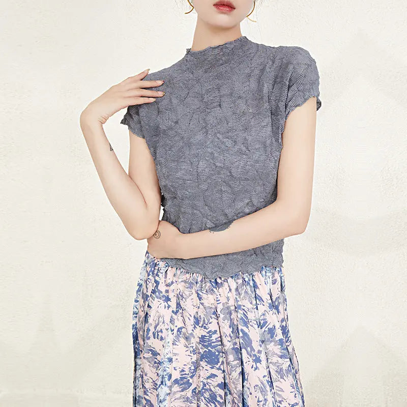 Women's High-grade Peplum Top Bottoming Shirt ODMPOD