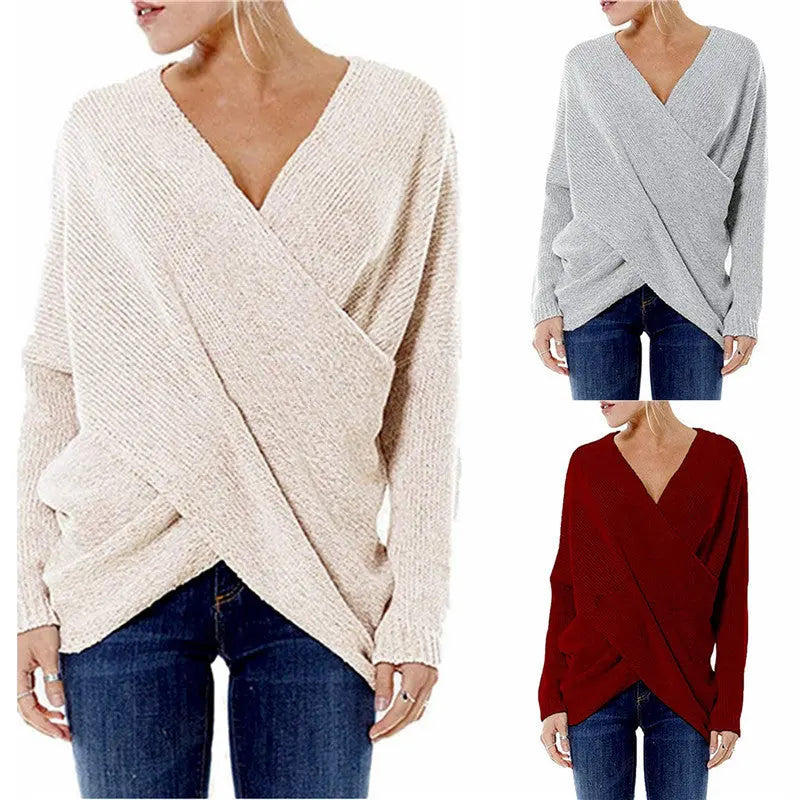 Knit Sweater Pullover Sweater Women's Clothing ODMPOD