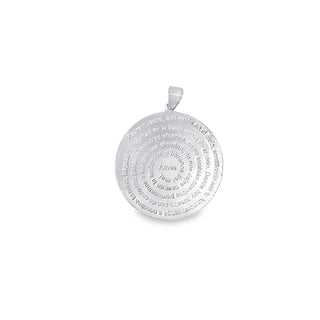 Filled Prayer Pendant, Religious jewelry, Catholic Jewelry (A96)