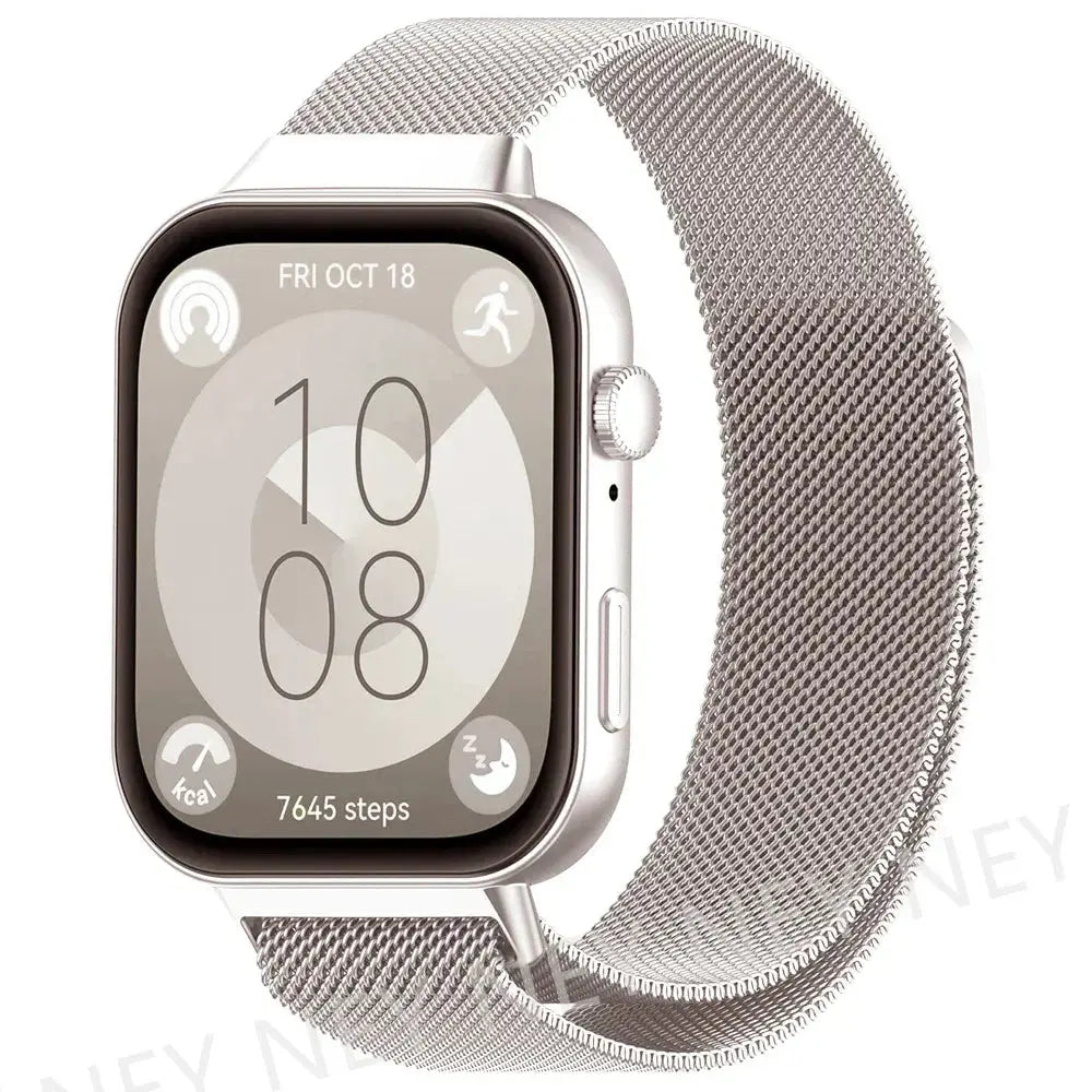 Milanese Loop Band For Huawei Watch FIT 3-4 Strap smart Magnetic stainless steel correa Huawei watch fit 4 pro bands Accessories Eternal Bloom Co