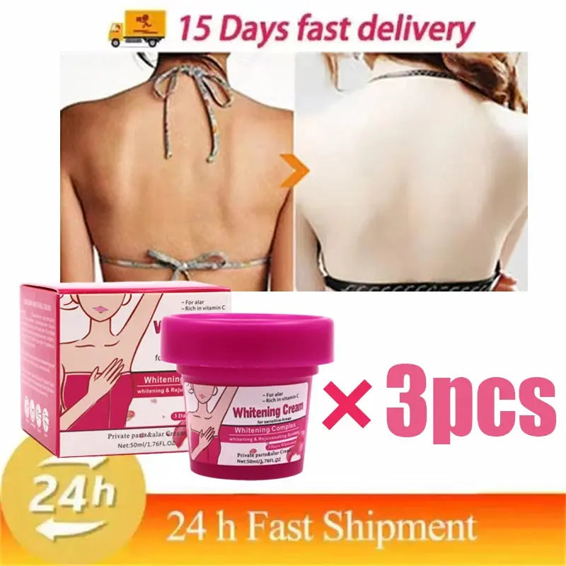 Body Whitening Bleach Cream Brighten Underarm Elbow Knees Joint Removal Intimate Parts Dark Spots Melanin Snow Bleach Cream Eternal Bloom Co