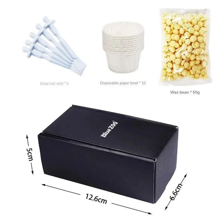 Wax beanPortable Painless Nose Wax Kit For Men & Women Nose Hair Removal Wax Set Paper-Free Nose Hair Wax Beans Cleaning Wax Kit Eternal Bloom Co