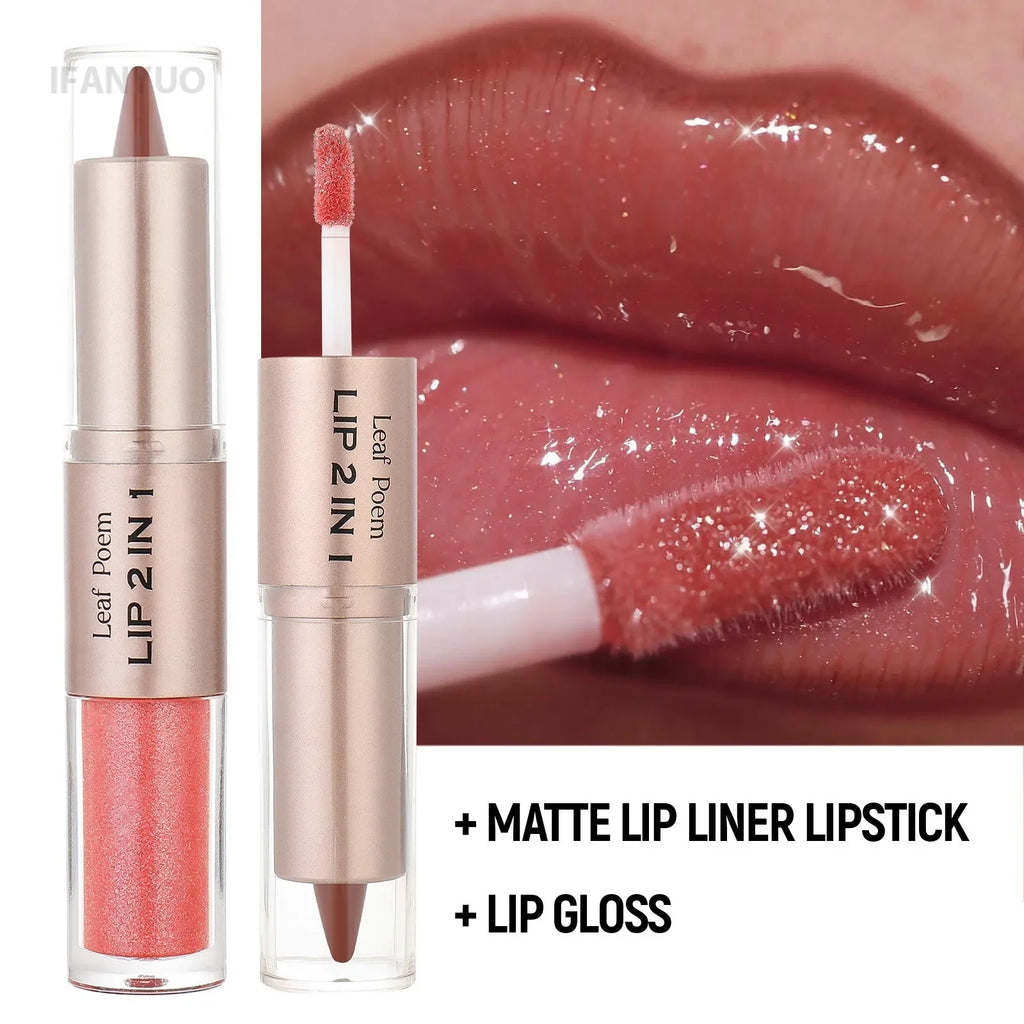 Tapered Lip Liner Lipstick Pen Matte Black Brown Velvet Lipstick Outline Contour Lipliner Water Mirror Moisturizing Lipgloss Eternal Bloom Co