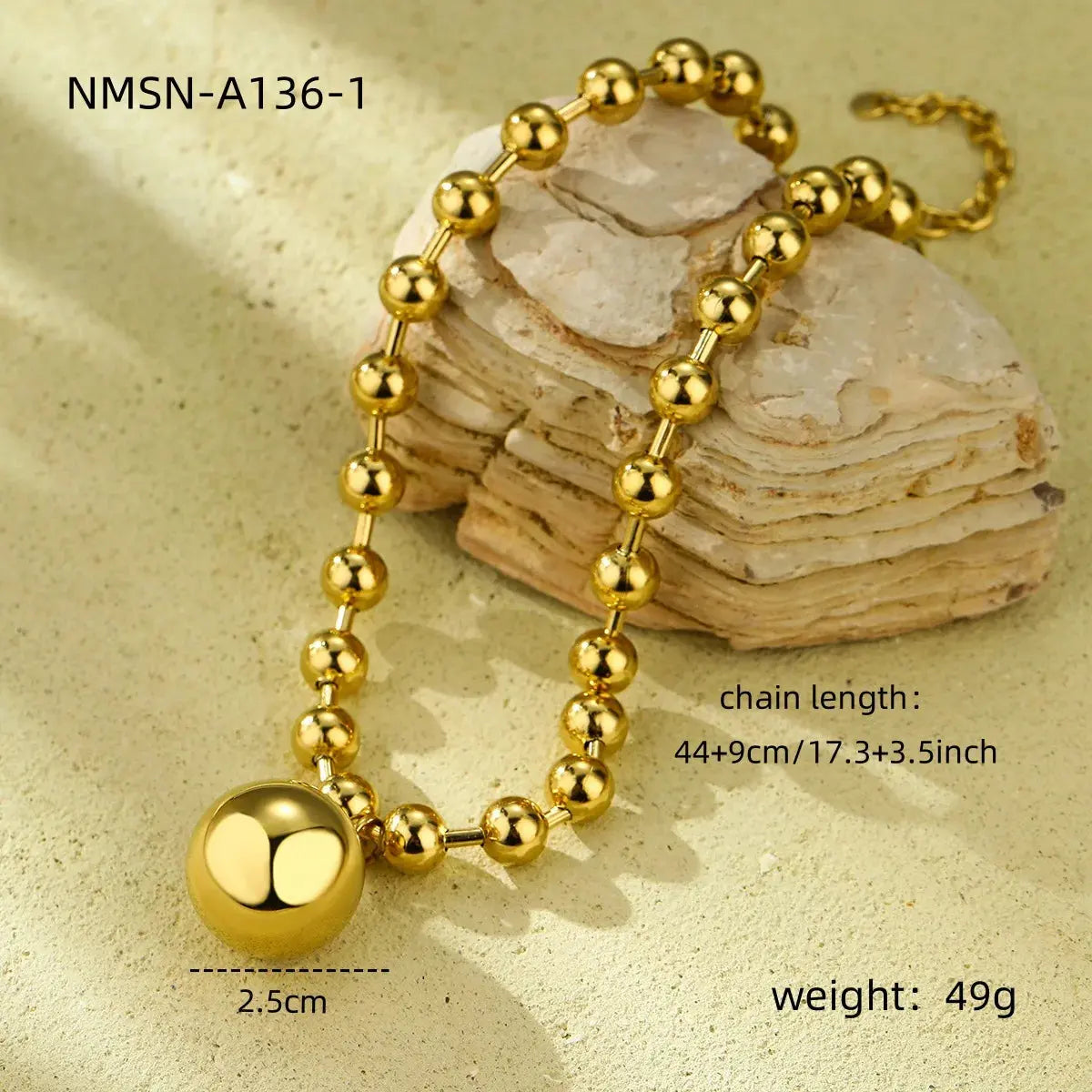 Exaggerated Atmosphere, Personality, Fashion, Big Five-pointed Star Love, Stainless Steel Necklace, New Popular and Non-fading Eternal Bloom Co