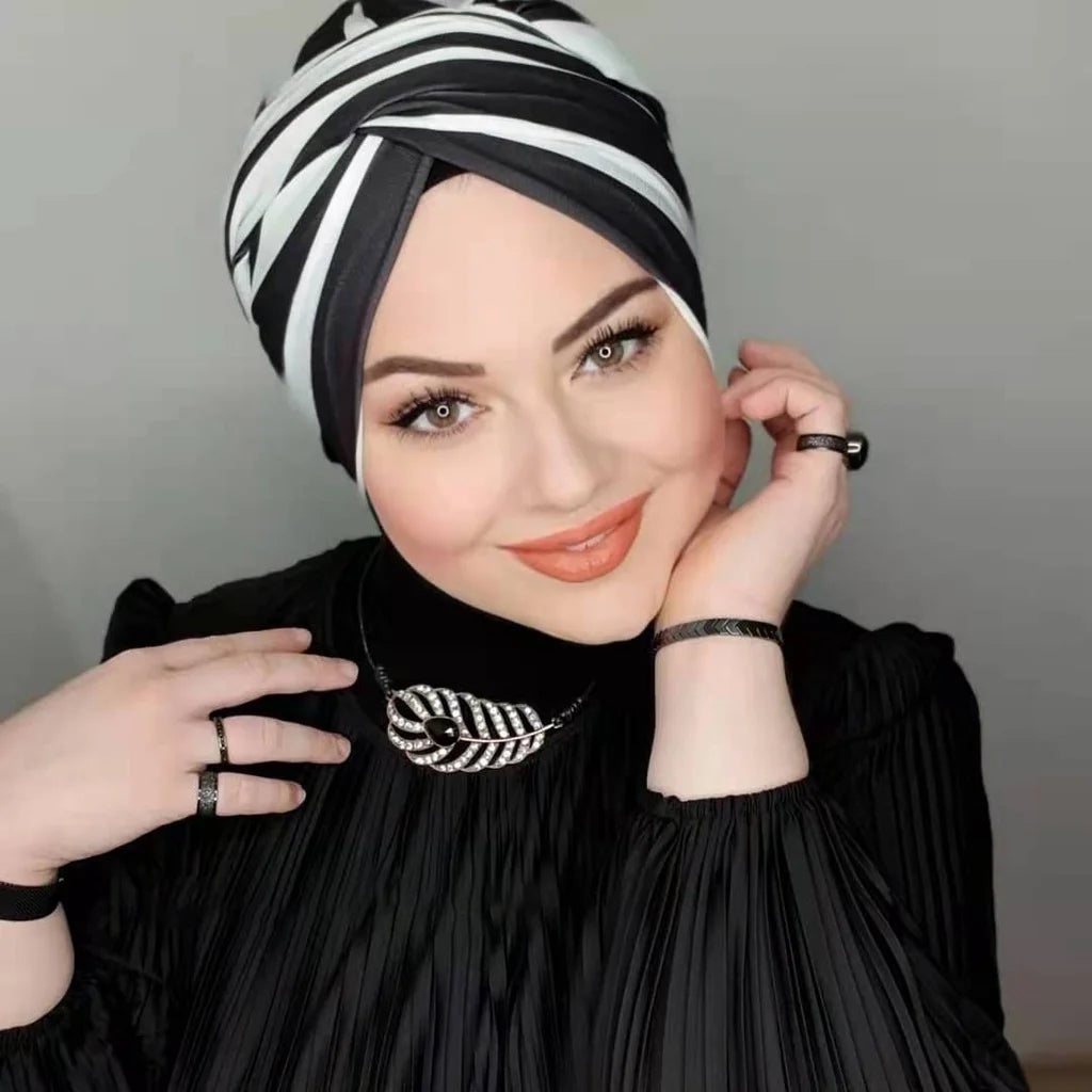 Muslim Modest Hijab Cap Undercap Abaya Hijabs For Woman Islamic Abayas Jersey Instant Wrap Women Crinkle Arabic Modal Silk Caps Eternal Bloom Co