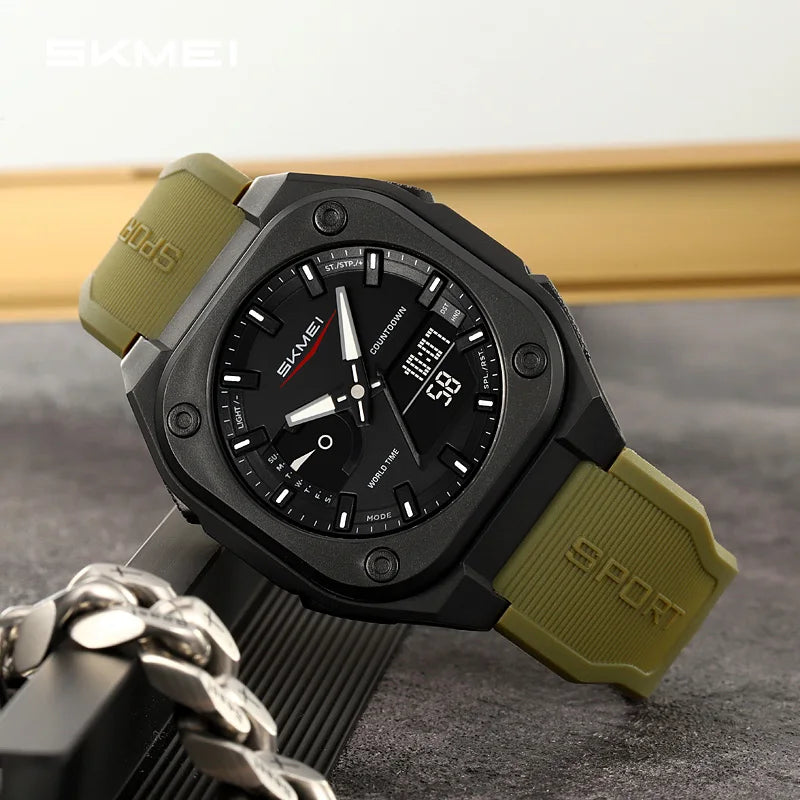 SKMEI Waterproof Daylight Saving Time Quartz Watches For Mens Women Sports Digital Electronics Wristwatches Relógios Masculino Eternal Bloom Co