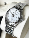 Business Man Silver Wristwatch Luminous SUS304 Stainless steel High Quality Luxury Watch Waterproof Fashion Clock hombre Reloj Eternal Bloom Co
