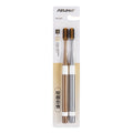 2 Pcs/Set Bamboo Charcoal Toothbrushes Ultra-Fine Soft Bristle Cleaning, Family Outfit Couple Adult Fine Bristle Toothbrush Set Eternal Bloom Co