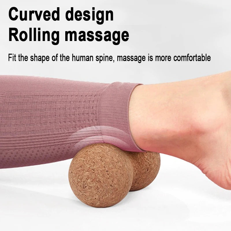 Cork Peanut massage ball pilates yoga plantar fasciitistherapy ball Back muscleRelax Muscles Tension Release Therapy AMQ004 Eternal Bloom Co