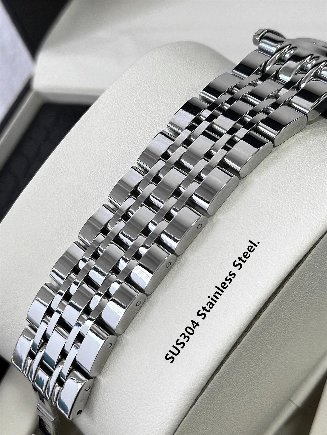 Business Man Silver Wristwatch Luminous SUS304 Stainless steel High Quality Luxury Watch Waterproof Fashion Clock hombre Reloj Eternal Bloom Co