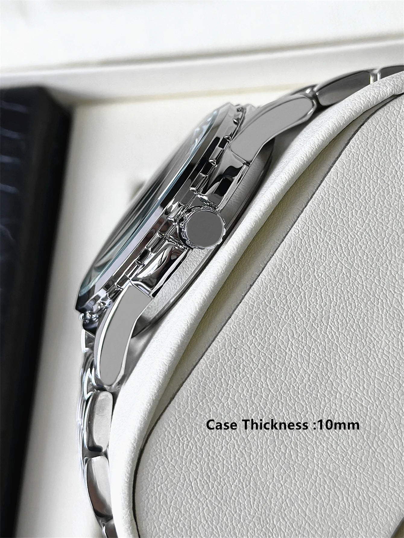 Business Man Silver Wristwatch Luminous SUS304 Stainless steel High Quality Luxury Watch Waterproof Fashion Clock hombre Reloj Eternal Bloom Co