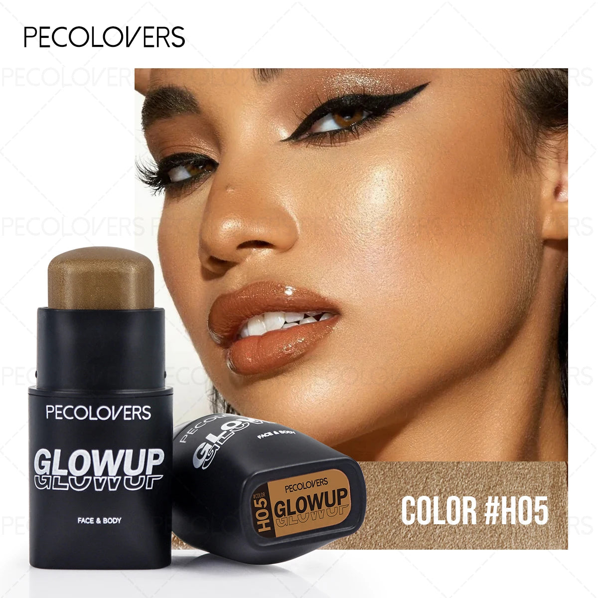 1 Pcs Waterproof Face Highlight Stick, Long-lasting Natural Finish for All Skins, Highlight & Contour & Concealer 3D Face Eternal Bloom Co
