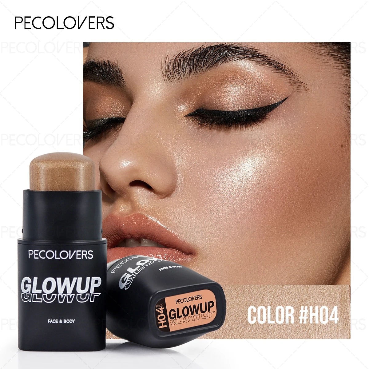 1 Pcs Waterproof Face Highlight Stick, Long-lasting Natural Finish for All Skins, Highlight & Contour & Concealer 3D Face Eternal Bloom Co