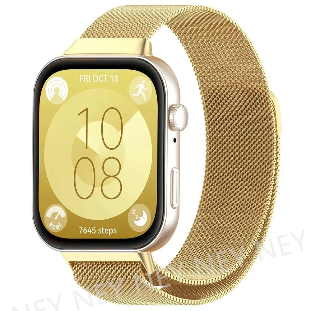 Milanese Loop Band For Huawei Watch FIT 3-4 Strap smart Magnetic stainless steel correa Huawei watch fit 4 pro bands Accessories Eternal Bloom Co