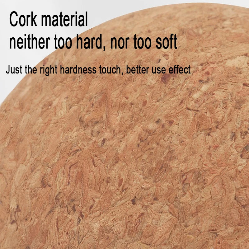 Cork Peanut massage ball pilates yoga plantar fasciitistherapy ball Back muscleRelax Muscles Tension Release Therapy AMQ004 Eternal Bloom Co