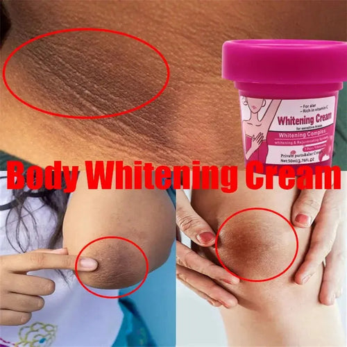 Body Whitening Bleach Cream Brighten Underarm Elbow Knees Joint Removal Intimate Parts Dark Spots Melanin Snow Bleach Cream Eternal Bloom Co