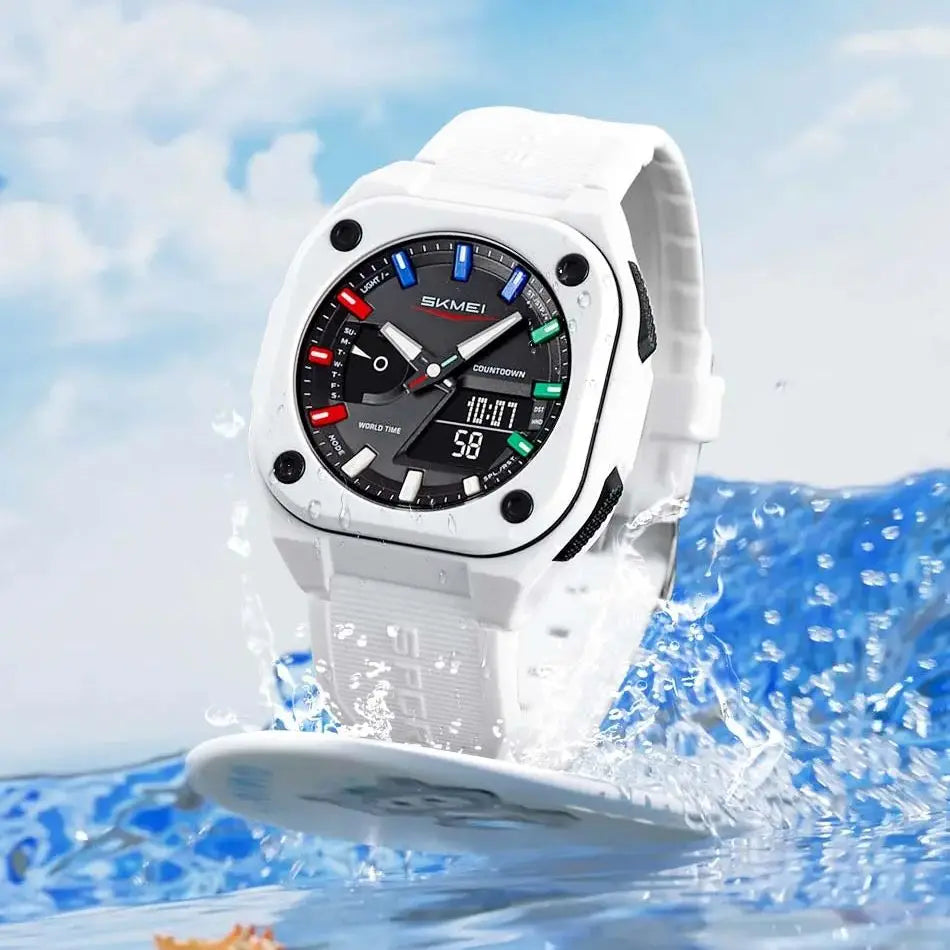SKMEI Waterproof Daylight Saving Time Quartz Watches For Mens Women Sports Digital Electronics Wristwatches Relógios Masculino Eternal Bloom Co