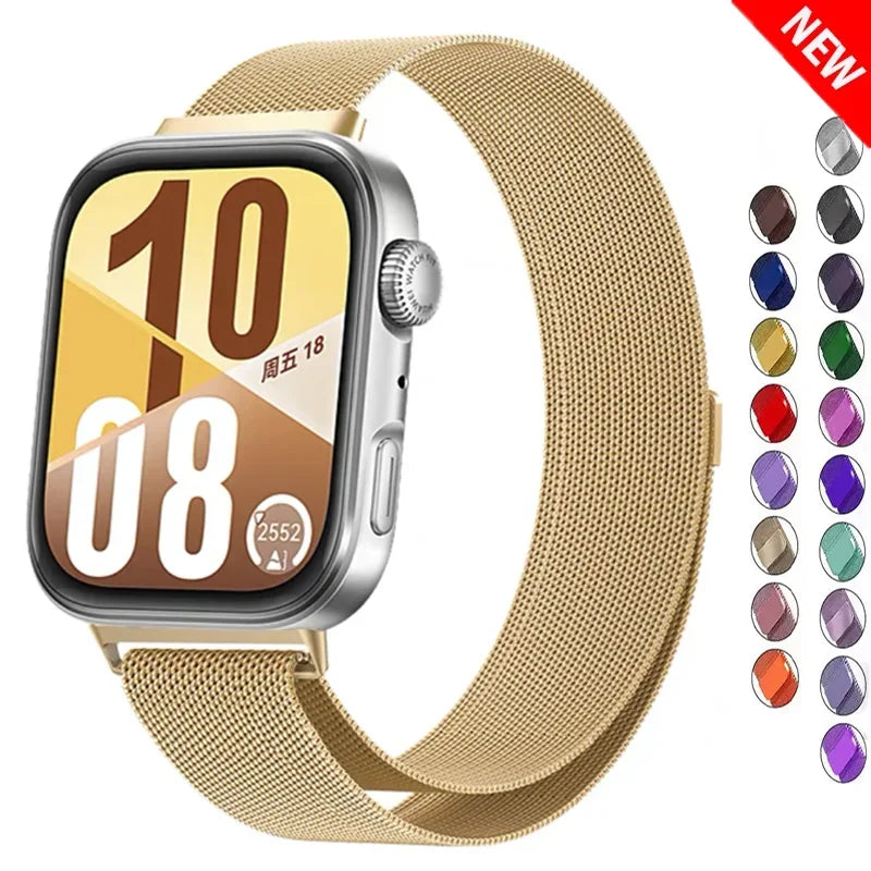 Milanese Loop Band For Huawei Watch FIT 3-4 Strap smart Magnetic stainless steel correa Huawei watch fit 4 pro bands Accessories Eternal Bloom Co