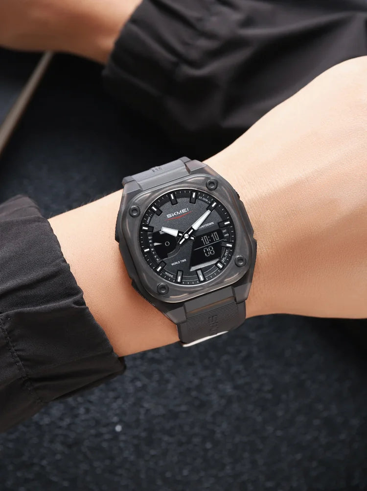 SKMEI Waterproof Daylight Saving Time Quartz Watches For Mens Women Sports Digital Electronics Wristwatches Relógios Masculino Eternal Bloom Co