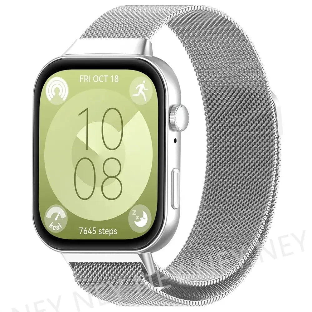 Milanese Loop Band For Huawei Watch FIT 3-4 Strap smart Magnetic stainless steel correa Huawei watch fit 4 pro bands Accessories Eternal Bloom Co
